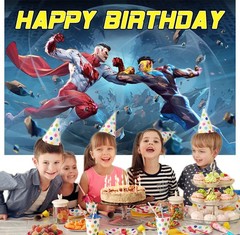 Invincible Party Supplies Banner Backdrop Vinyl Birthday Decoration