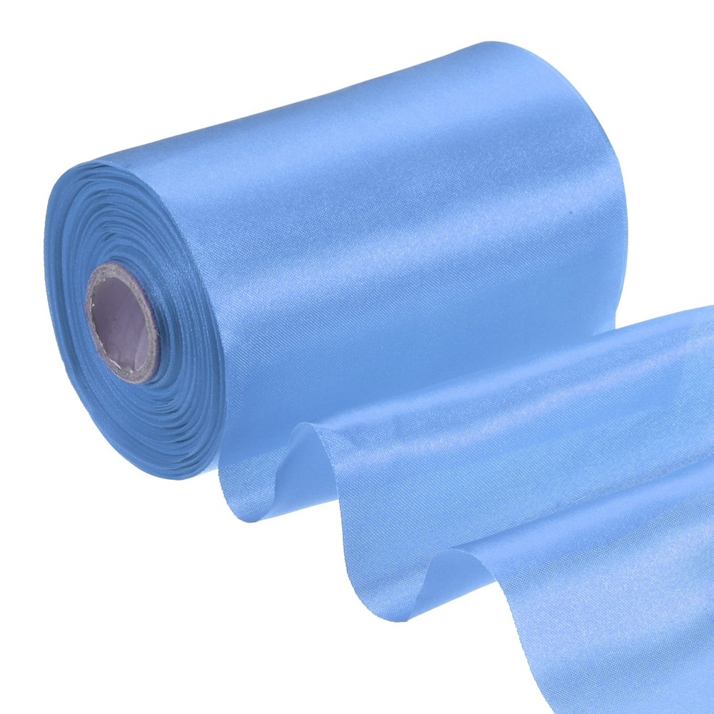 4 Inches x 22 Yards Satin Ribbon Roll Gift Wrapping Ribbon, Navy Blue