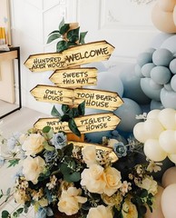 Baby Shower Decorations 11PCS Arrow Party Signs Birthday Decor Double Sided S…
