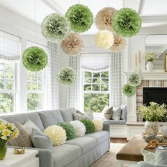 Olive Sage Green Tissue Paper Party Decorations Paper Flowers Decorations