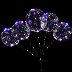 20″ Bubble 10 Pack LED Light Up BoBo Balloons Party Wedding Christmas Decoration