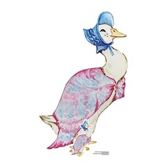 Duck Blue Bonnet Cardboard Cutout 91cm with Free Mini Standee – Easter Goose