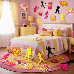24 PCS Large Size Softball Cutouts 714 Inch Paper Home Run Party Decor