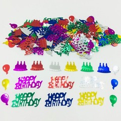 Happy Birthday Confetti Sprinkles Table Scatters Multicolor Foil 1.5 Oz
