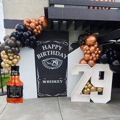 Whiskey Birthday Party Decorations Aged to Perfection Party Supplies, 143Pcs …