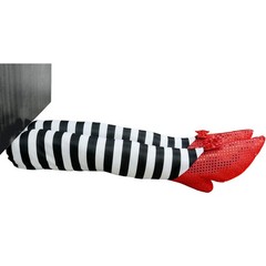 Skeleteen Wicked Witch Legs Prop – Crushed Witches Feet with Ruby Slippers Yard