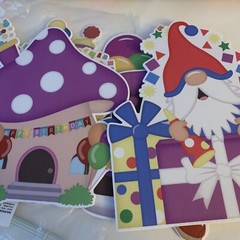 Pixpy 6 Pieces Happy Birthday Gnomes Yard Signs Birthday Party Lawn Decoration