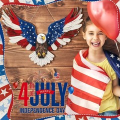 Patriotic Eagle Door Hanger – 250th Anniversary Independence Day Decor