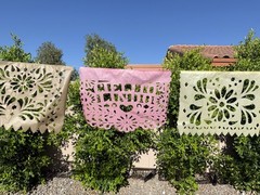 Cielito Lindo Talavera Mexican Papel Picado Banners 3pack pink mixed