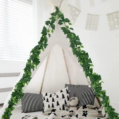 3 Strands Artificial Vines Kit, 71″ Silk Eucalyptus Ivy Garland Green Leaves
