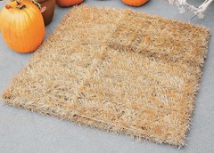 Artificial Life-Sized 3D Hay Bale Realistic Fall Decor Collapsible Prop 22″x38″