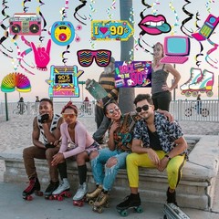 90s Theme Party Decorations Throwback 90’s Party Colorful 1990s Hip Hop Birth…