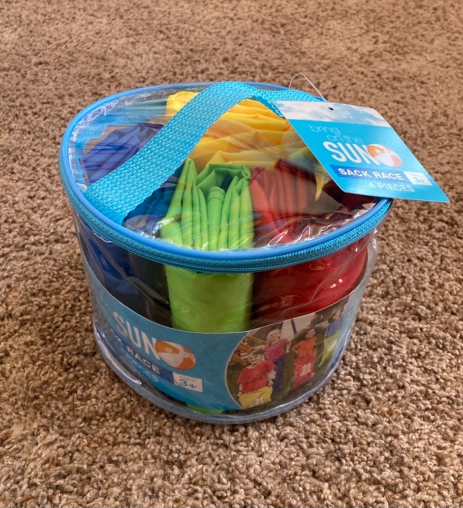 NEW Sack Race Set 4 pc 4 Colors Birthday Party Games Summer FUN KidsToys Age 3+