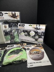 Star Wars Party Decorations+ Mandalorian Balloons, Glasses, Party Favors NEW
