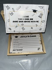 Graduation Party “She Believed She Could”Napkins, Advice For Grad BOX Cards LOT