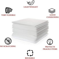 80 Pieces EPE Foam Cushioning Pads 30x20cm Lightweight for Shipping and Storage