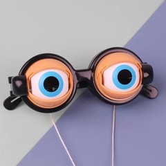 Crazy Eyes Funny Prank Glasses Plastic Toy For Kids Party Fun Gifts