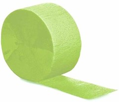 Creative Converting CREPE 81′ Streamer, Fresh Lime
