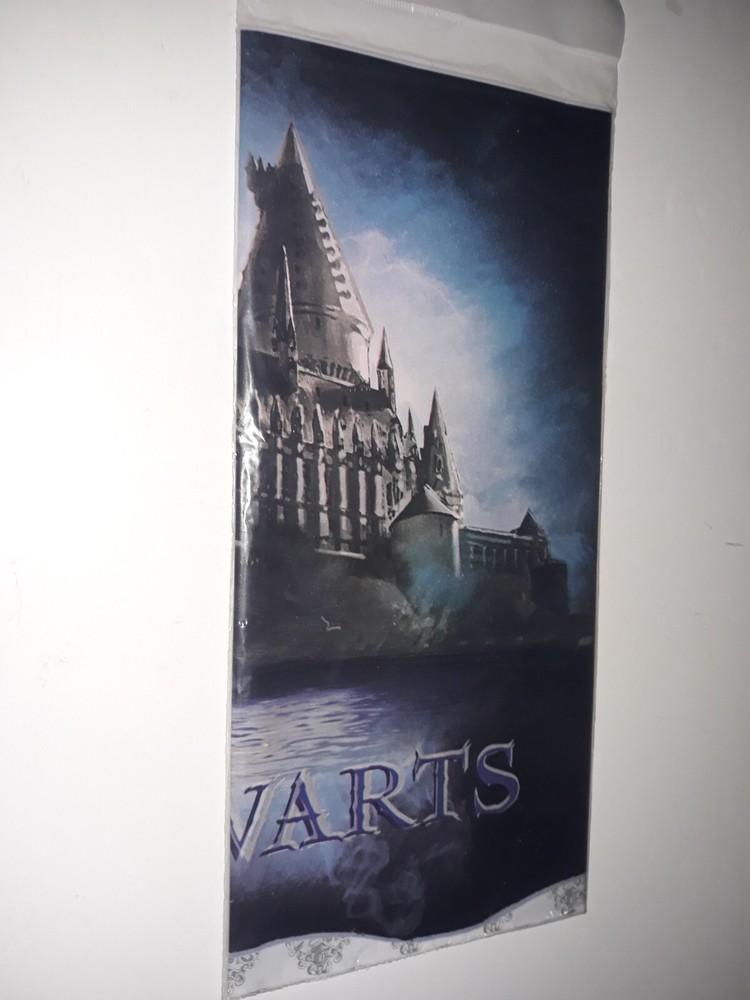 Harry Potter Hogwarts House Plastic Table Cover Birthday Party 54″ x 96″ NEW
