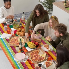 Vibrant Mexican Plastic Tablecloths for Cinco De Mayo & Fiesta Parties – 2 Pack