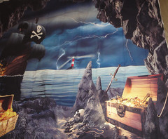 ! NEW PIRATE SHIP PHOTO BACKDROP FOR PARTY PHOTO BOOTH OR PHOTOGRAPHY 9.5’x8′