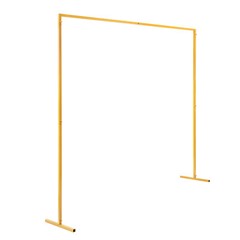 Metal Pergola Arbor Yellow Wedding Arch Assemble Freely Lightweight Wide Wedding