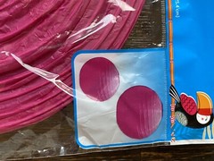 6 Black Round Pink Chinese Hanging Paper Lantern Party Decoration 8″ 10″