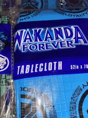 Marvel Black Panther Wakanda Forever Tablecloth Lot Set Of 6 New Birthday
