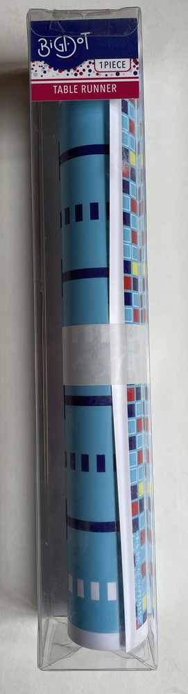 Big Dots Making Waves – Swim Team – Swimming Paper Table Runner – 12 x 60 inches