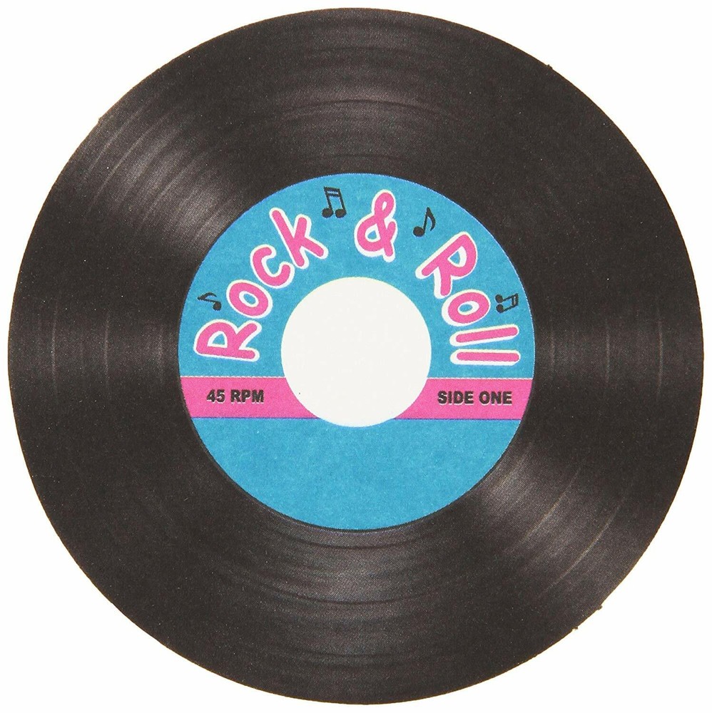 Rock & Roll Record Coasters 3½» – 8 Count