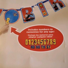 Thomas & Friends Add An Age Jumbo Letter Banner Kit Party Decoration