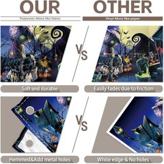 Durable 7x5ft Halloween Nightmare Backdrop – Perfect for Baby Showers & Parties