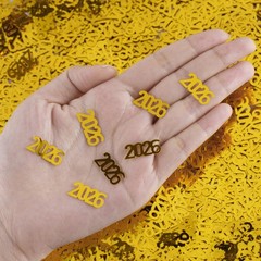 2000 PCS 2.1oz Gold Graduation Table Confetti Class Of 2026 Party Decor