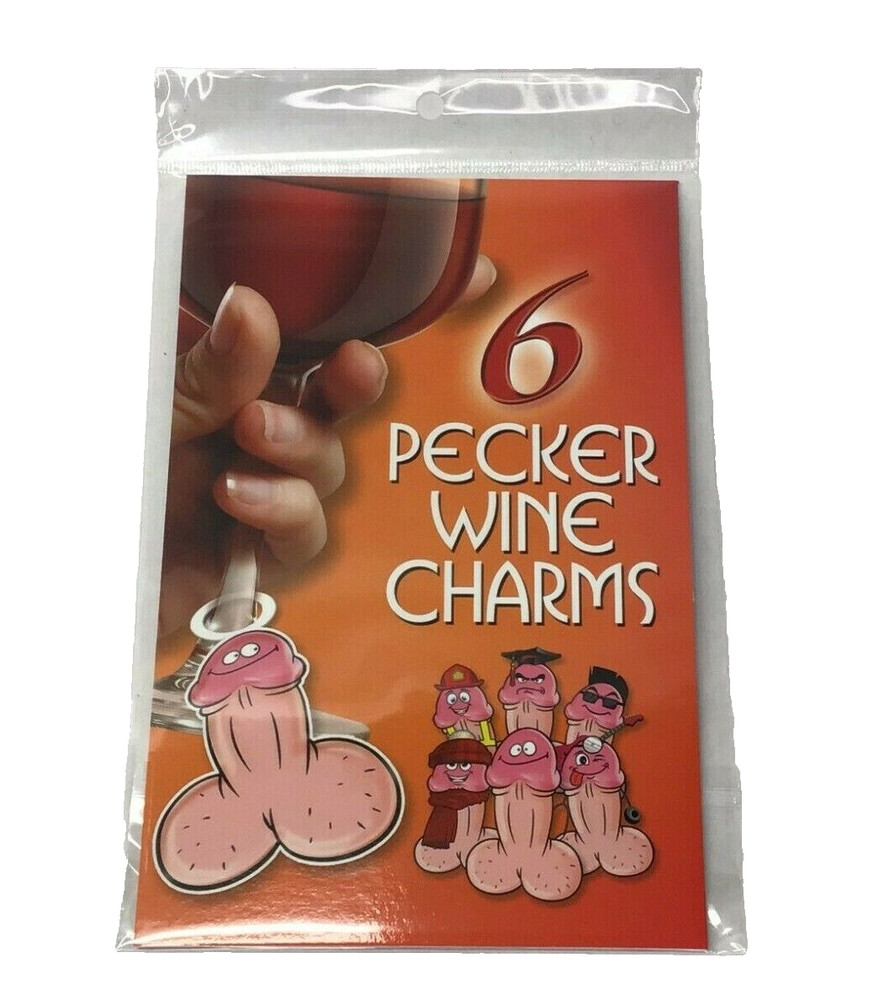Pecker Wine Charms Bachelorette Party Assorted Job Themes 6pk Pride Party Gift