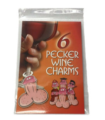 Pecker Wine Charms Bachelorette Party Assorted Job Themes 6pk Pride Party Gift