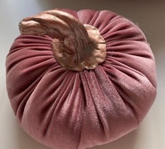 Handmade Small Velvet Pumpkins