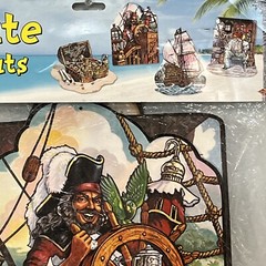 Vintage Pirate Adventures Diecut Cutouts 1996 Beistle 4 Pack Decorations New