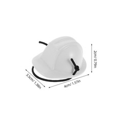 4 Pcs Miniature Doll Hatsconstruction Party Supplies Toy Dollhouse Hard