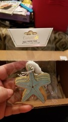 Cakewalk Paper Tags Starfish 20 count, back is white
