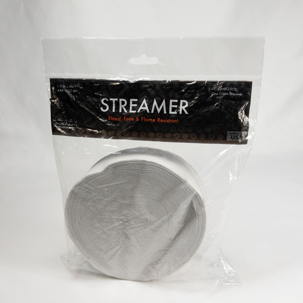 The DaVinchy Collection Streamer Bleed, Fade & Flame Resistant — 1.75in x 500ft
