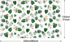 3 Pack Hawaiian Luau Tablecloths for Party Decoration, Hawaii Disposable Plastic