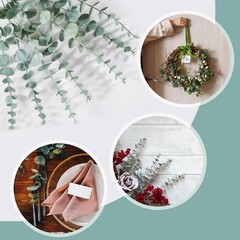 Sukh 24pcs Artificial Eucalyptus Stems – Faux 24PCS（14.5″）, 24 Pcs