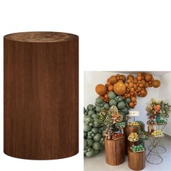 Afoloa 1Set Spandex Pillar Covers For Metal Cylinder Pedestal Stands – 5 Pieces