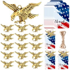 20 Sets Christmas Retro Santa Claus Gifts DIY Pendants Keychains Party Eagle