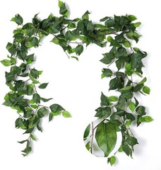 3Pcs Artificial Vines Ivy Garland 6.3Ft Fake Green Leaves Ivy Garland Faux