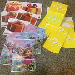 NWOT Party Supplies 3 Yellow (?) Boxes, 5 Pc. Variety Peel Sticker Boxes, 7 Gt B