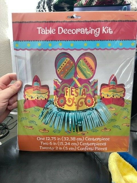 Fiesta Table Decorating Kit Birthday Party Favor Centerpiece Decoration Supply