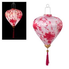 Floral Hanging Lantern Cloth Lantern Chinese New Year Festival Outdoor Decor