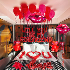 16 Inches Red ‘WILL YOU BE MY GIRLFRIEND’ Confession Letter Balloons