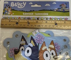Bluey “Happy Birthday” 6 Ft. Banner, NIP, By Unique Industries/BBC Studios